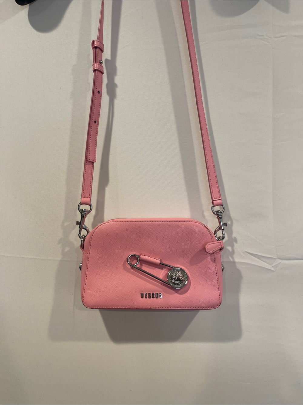 Versus Versace Pink Leather Crossbody Bag